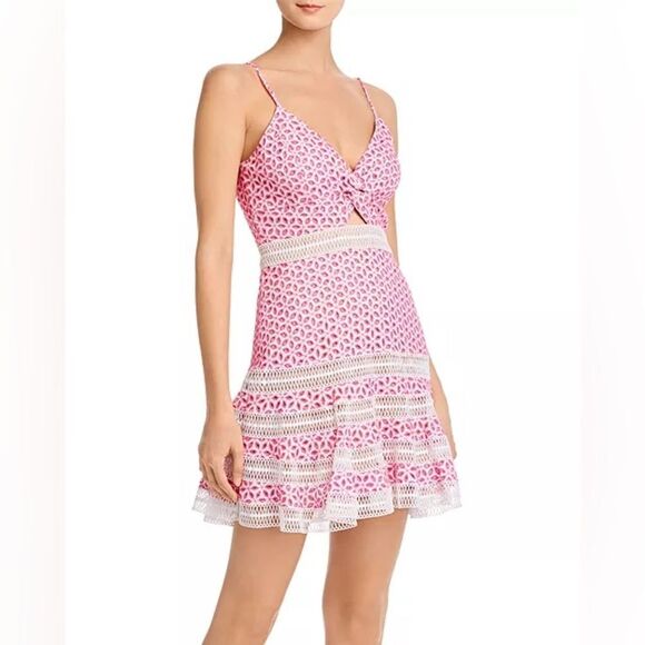 Bardot Camille Twist-Front Eyelet Dress - Picture 10 of 12